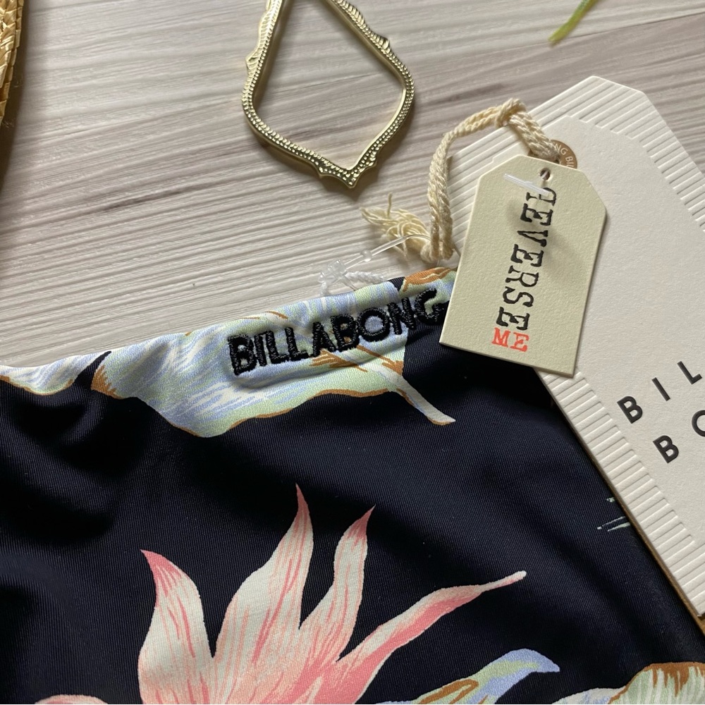 Billabong •• Reversible Floral Tropical Lowrider Bikini Bottom - Picture 12 of 14
